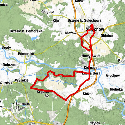 Sulechów - Krępiec - Kościół pw. Narodzenia NMP - Kościół pw. św. Stanisława Kostki w Sulechowie