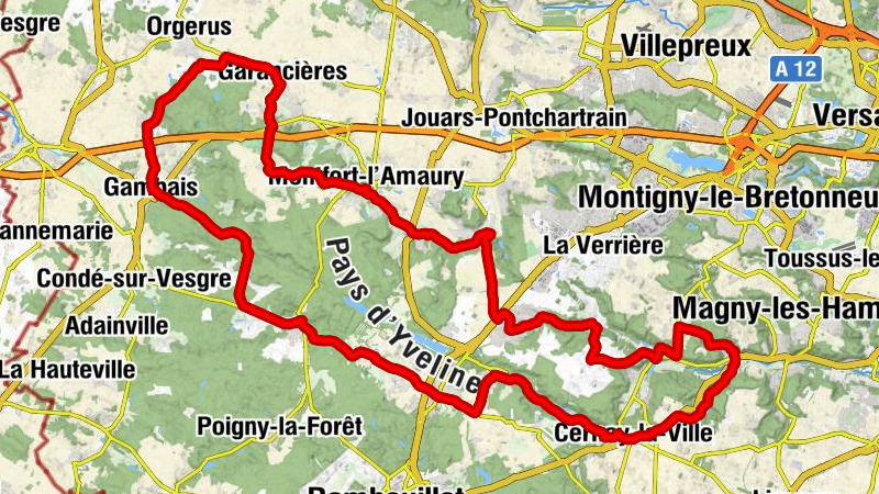 Orgerus - Béhoust - Église Saint-Martin - Église Saint-Pierre - Église Saint-Antoine