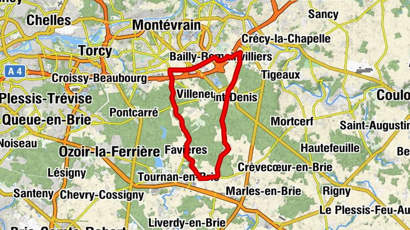 Bailly-Romainvilliers - Restaurant du Cheval Blanc - Église Saint-Martin - Notre-Dame de la Nativité
