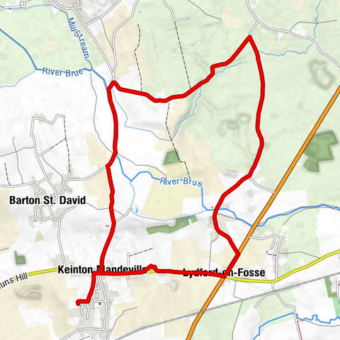 Keinton Mandeville - Lydford-on-Fosse - West Lydford