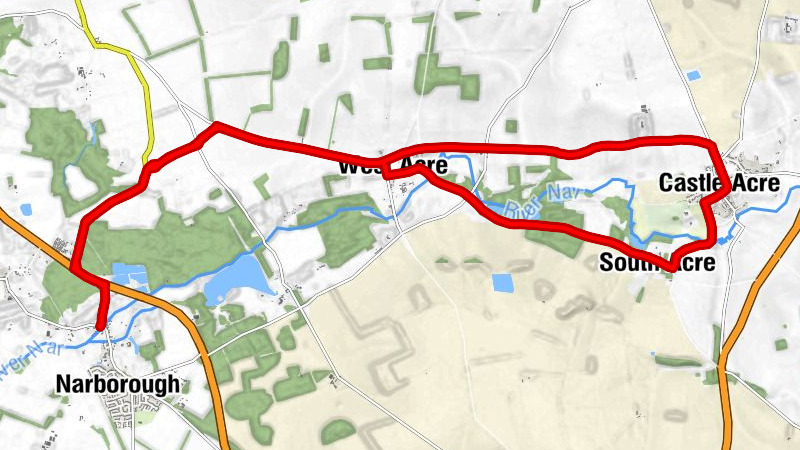 The Ship Inn - West Acre - All Saints Church - Saint George