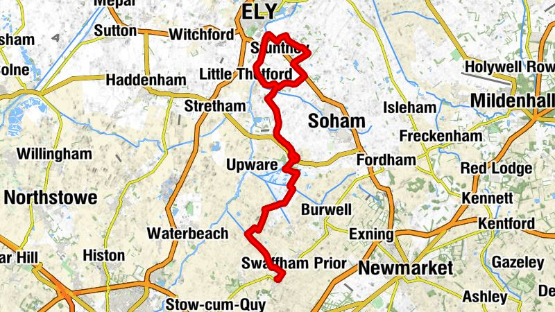 Swaffham Bulbeck - Wicken - Padney - Ely