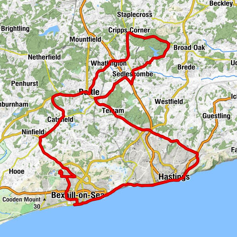 Chitcombe - Blackhorse Hill - Galley Hill - Cripps Corner