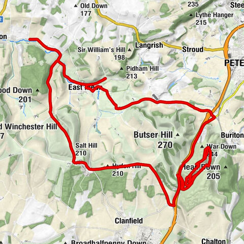 Drayton - War Down - Tegdown Hill - Salt Hill