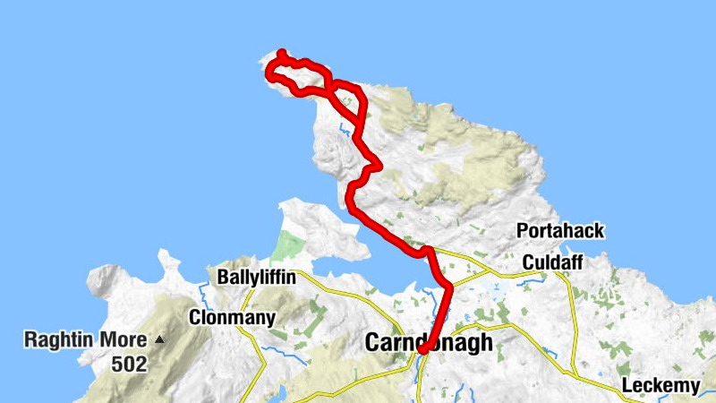 Carndonagh - Malin Presbyterian Church - St Mary's Roman Catholic Chapel - Seaview Tavern
