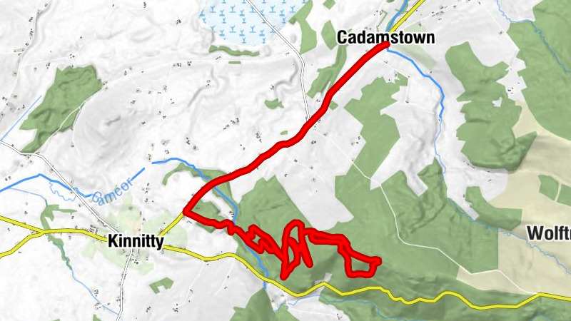 Cadamstown - Inckaroe Cross Roads - Castletown Bridge