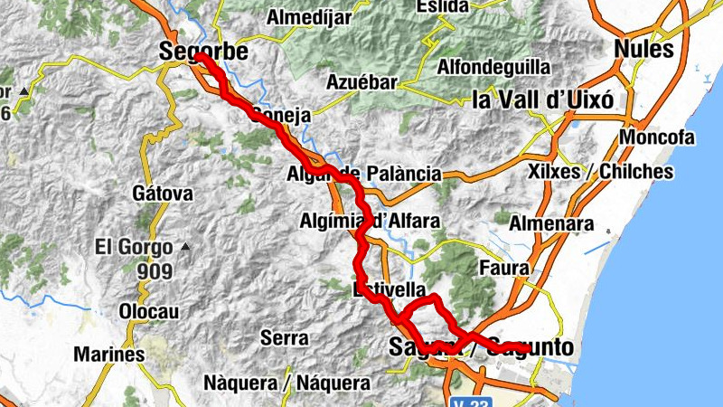 San Blas - San Roque - Segorbe - Sagunt / Sagunto