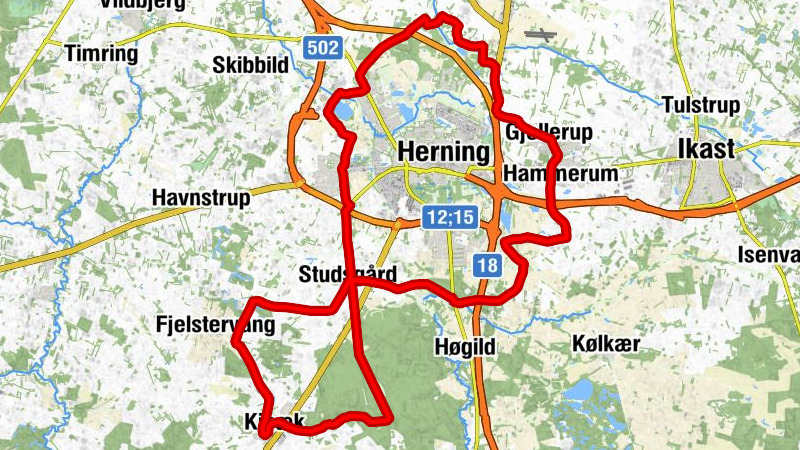 Kibæk - Rind Kirke - Gjellerup Kirke