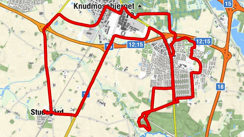 Studsgård - Herning - Kovstrup - Lind