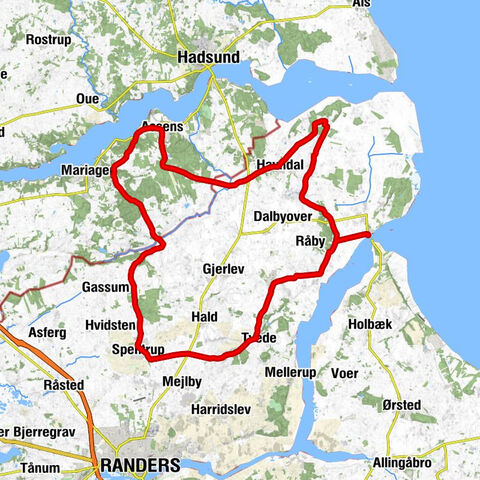 Udbyhøj Vasehuse - Dalbyneder - Linde Kirke - Tvede Kirke