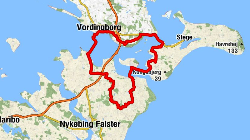 Guldborgsund Kommune - Gundslev Kirke - Glarbo Bakke - Sønder Grimmelstrup