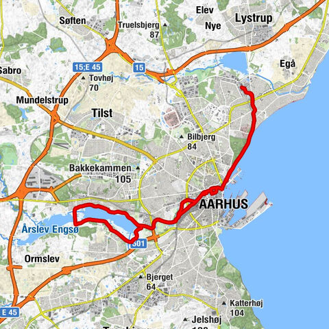 Torsøvej - Aarhus - Stavtrup Stationsby - Rugholm