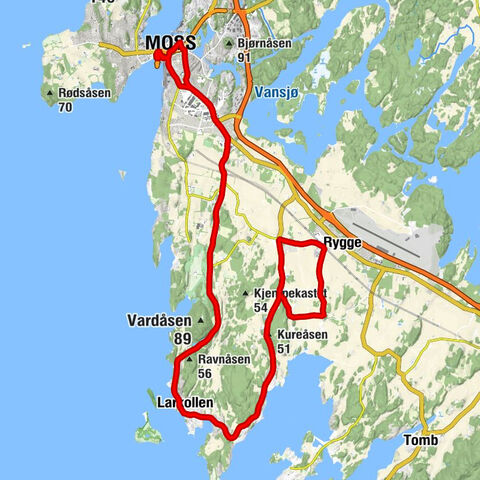 Moss - Metodistkirken - Larkollen kirke - Kureåsen