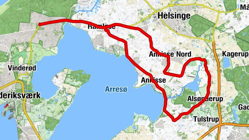 Tibirke Sand - Ramløse Kirke - Alsønderup Kirke - Annisse Kirke