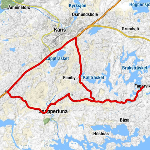 Fagervik - Antby - Fagernäs - Snappertuna