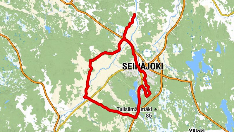 Kitinoja - Hirvilammi - Ilmajoki - Seinäjoki