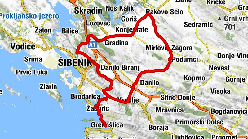 Grebaštica - Donji Banovci - Šibenik - Sv. Gospa
