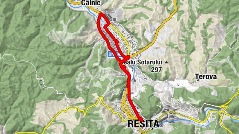 Reșița - Triaj - Intim - Reșița Sud