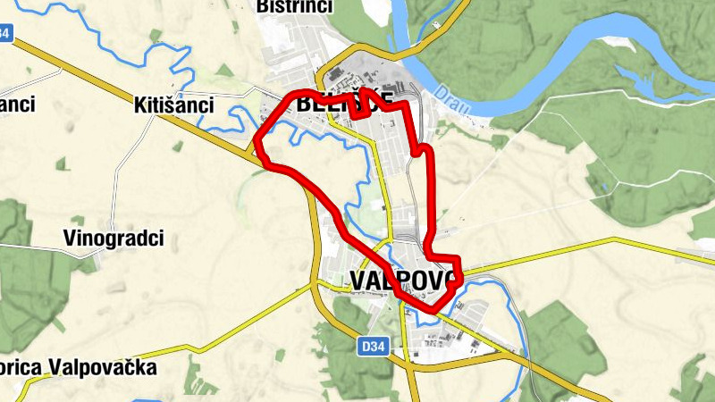 Vijenac Salamona Henricha Gutmanna - Belišće - Valpovo - Valpovački dvori