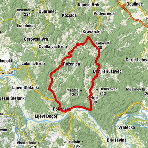 Pokupsko - Topolje - Kolovrat - Glože