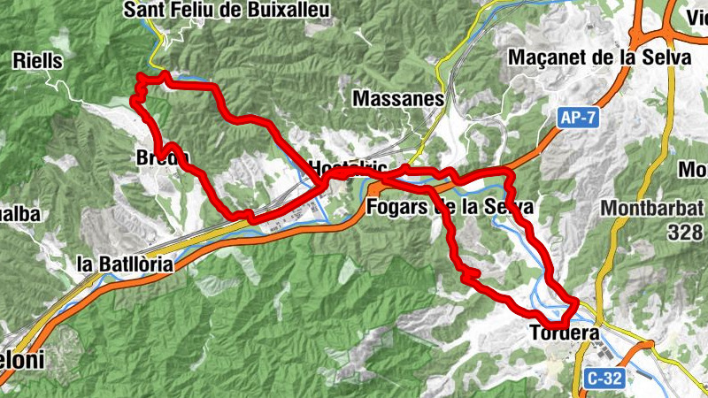 Hostalric - Cova del Relliguer - Esplèndid - Els Tremols