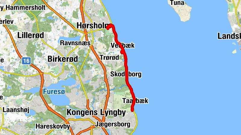 Rungsted Kyst - Hørsholm - Rungsted Kirke - Christiansgave
