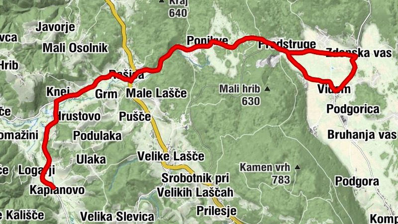 Kaplanovo - Logarji - Marinčki - Stope