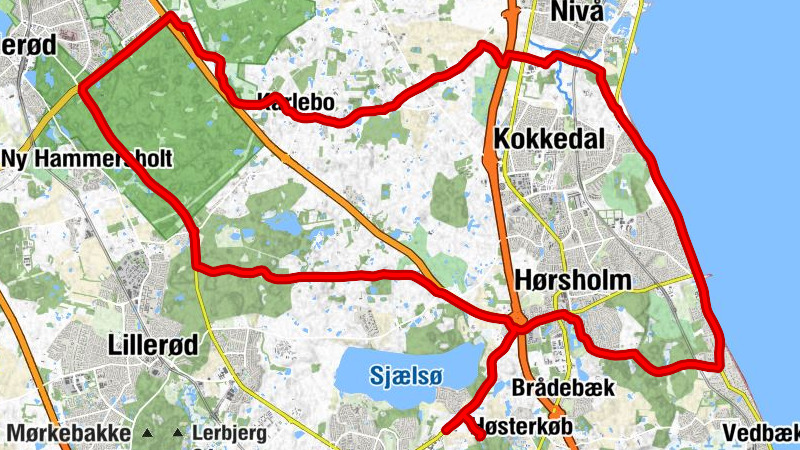 Åsebakken - Hørsholm - Sankt Josephs Kapel - Kulmilebakke