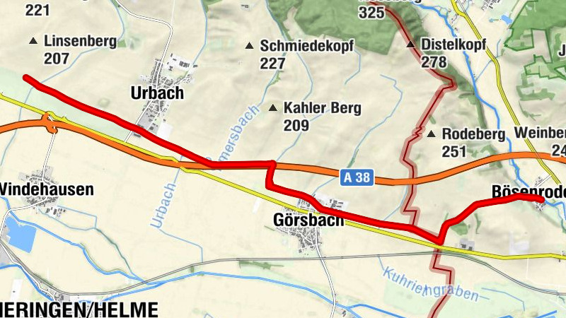 Dorfkrug - Bösenrode - Görsbach - Urbacher Zoll
