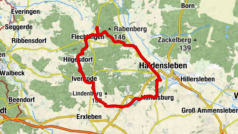 Flechtingen - St. Godeberti - Hundisburger Berg - Haldensleben