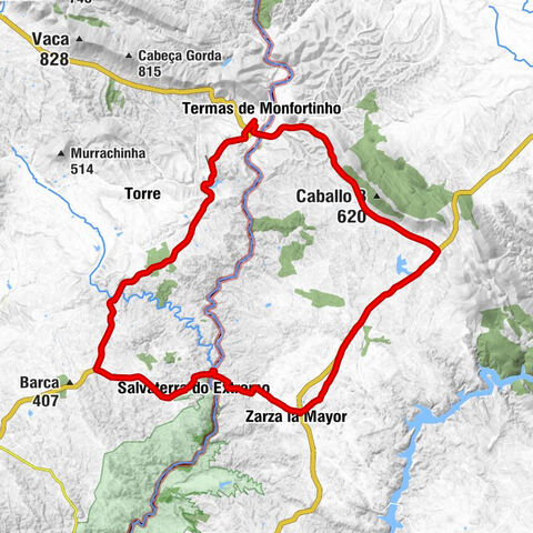 Zarza la Mayor - El Herrero - Benavente - Termas de Monfortinho