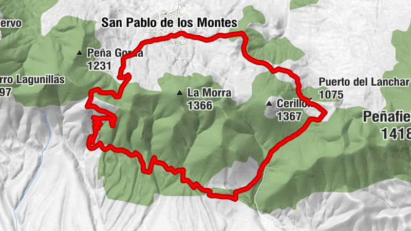 San Pablo de los Montes - Puerto del Lanchar - Puerto del Robledillo - La Sierra