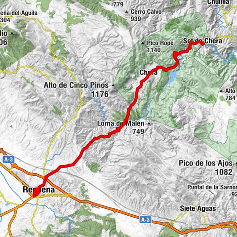 Sot de Chera - Chera - Las Peñas - Requena