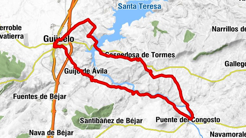 Antigua Estación de Guijuelo - Guijuelo - Guijo de Ávila - Puente del Congosto