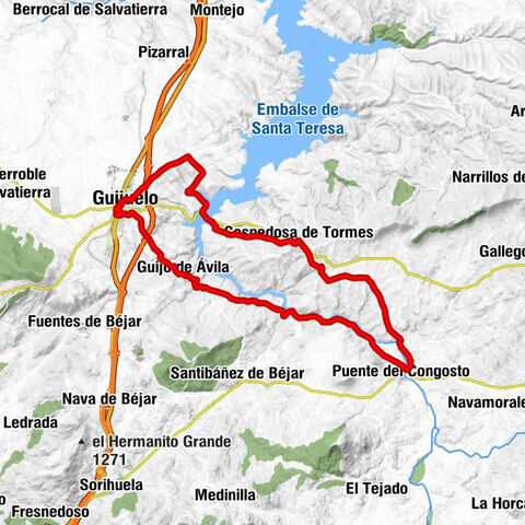 Antigua Estación de Guijuelo - Guijuelo - Guijo de Ávila - Puente del Congosto