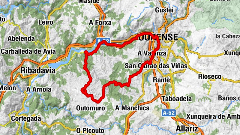 Igrexa de Santiago das Caldas - Capela da Virxe dos Remedios - Igrexa de Santa María de San Tomé - Ourense