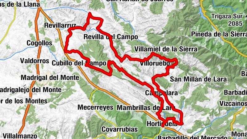 Modúbar de San Cibrián - Ermita de Santa Isabel - Casarejo - Ermita de la Divina Providencia