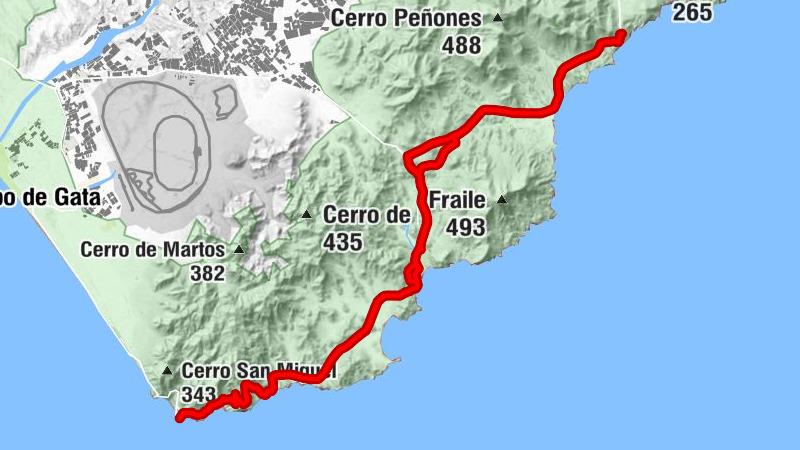 Vela Blanca Poniente - Collado de Vela Blanca - Collado de la Cruz