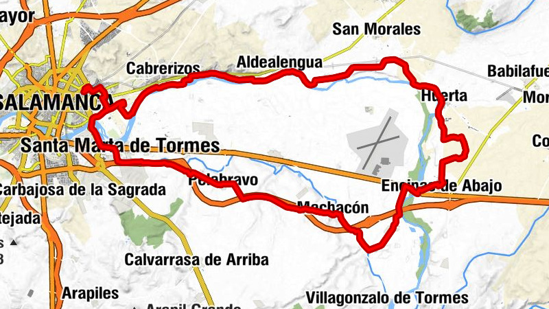 Salamanca - Aldehuela de Los Guzmanes - Santa Marta de Tormes