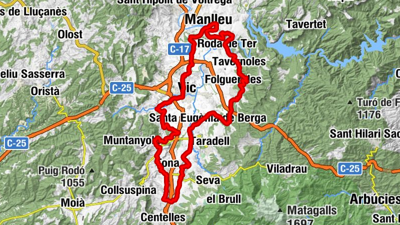 Vic - Turó del Pujolar - Sant Esteve de Tavèrnoles