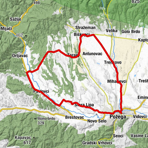 Požega - Donji Emovci - Stara Lipa