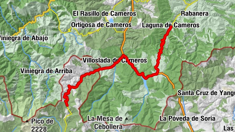 Laguna de Cameros - Collado de Sancho Leza - Corona - Puerto de Santa Inés