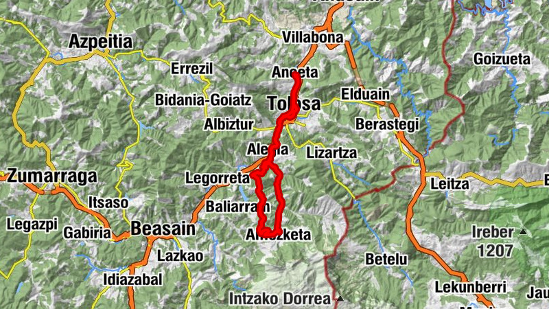 Anoeta - Benta-aldea - Sto. Kristoko ermita - San Juan Bautista eliza