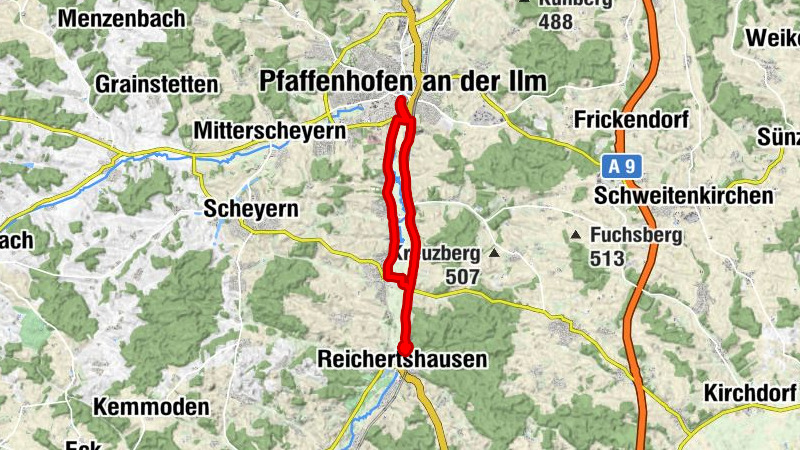 Reichertshausen (Ilm) - Reichertshausen - Gaststätte Wanderfreunde - Pfaffenhofen an der Ilm