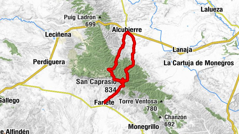 Farlete - Alcubierre - San Caprasio