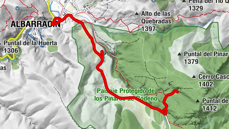 Albarracín - Ermita de Santa Bárbara - Mirador de la Escombrera