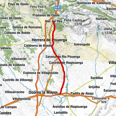 Carrecalzada - Naveros de Pisuerga - Barrio de San Vicente - Alar del Rey