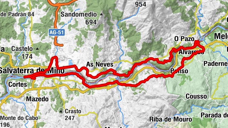 Arbo - Capela de San Manuel - Igrexa de Santa María de Oleiros - Capela de São Félix