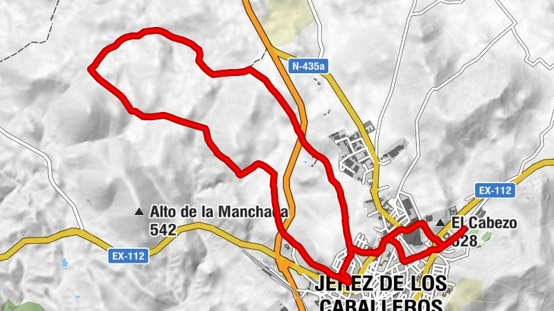 Area de Jerez de los Caballeros - Jerez de los Caballeros - Nuevo Jerez - Ermita de los Santos Mártires