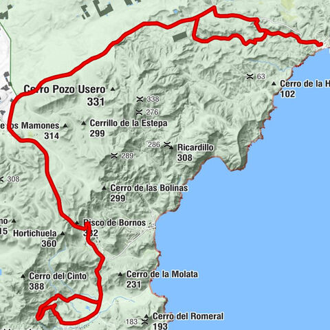 Agua Amarga - Los Cortijillos - Fernán Pérez - San Pedro